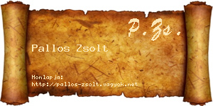 Pallos Zsolt névjegykártya